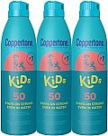 3-Pack Coppertone Kids SPF 50 Sunscreen Spray $8.49