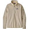 Patagonia Women's Better Sweater Quarter-Zip Pullover (Oyster White) $66.18