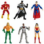 DC Comics, Justice League 4-Inch Action Figures 6-Pack $5