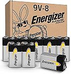 8-Pack Energizer 9-Volt Batteries $15.21