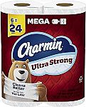12 Mega Rolls Charmin Ultra Strong Toilet Paper $15 + Get $5 Credit