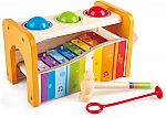 Hape Pound & Tap Bench w/ Slide Out Xylophone Toy $12.39