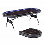 10-Player Barrington Poker Table w/ In-Laid LED Lights $169