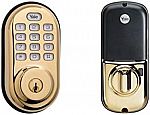 Yale Security Electronic Push Button Deadbolt $49.99 and more