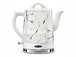 1.5-Liter Bella White Marble Ceramic Electric Tea Kettle $29.75