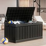 Homall 82 Gallon Outdoor Storage in Resin Deck Box $69.99