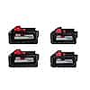Milwaukee M18 18-V Li-Ion HIGH OUTPUT XC 8.0Ah (2-Pack) and 6.0Ah Batteries (2-Pack) $275