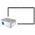 RCA 720p Home Theater Projector with 100" Screen RPJ170-Combo $38