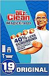 19-Ct Mr. Clean Original Magic Eraser Cleaning Pads $10