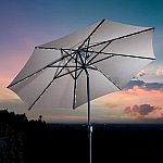 Sunvilla 10' Round Solar LED Market Umbrella $99.97
