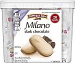 Pepperidge Farm Milano Cookies, Dark Chocolate, 20 Packs $6