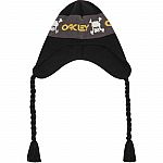 Oakley Men's TC Skulls Flaps Knit Beanie Hat w/ Microfleece Lining $4.39 or less