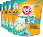 4-Pack 42-Count Arm & Hammer HE 5-in-1 Liquid Laundry Detergent Power Paks $17.48