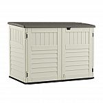 Suncast 70.5in Horizontal Stow-Away Plactic Storage Shed (70 cubic ft) $181.56
