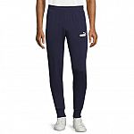 Puma Men's Jersey Logo Joggers $14