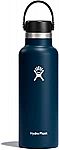 18 oz Hydro Flask Standard Mouth with Flex Cap - Insulated Water Bottle $15.77