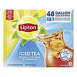 48-Count Lipton Gallon-Sized Iced Tea Bags $4.74