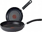 T-fal Ultimate Hard Anodized 2-Pc Scratch Resistant 10/12-Inch Cookware Set $30
