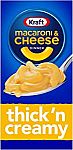 7.25 Oz Kraft Macaroni and Cheese Thick'n Creamy Dinner $0.79
