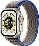 Apple Watch Ultra [GPS + Cellular 49mm] Smart Watch w/Rugged Titanium Case & Blue/Gray Trail Loop M/L $729