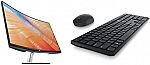 Dell S3222HN 32" FHD 75Hz Curved Monitor& KM5221W Pro Wireless Keyboard and Mouse Combo $270