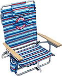 Tommy Bahama 5-Position Classic Lay Flat Folding Backpack Beach Chair $44