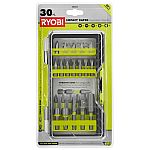 RYOBI Impact Rated Driving Kit (30-Piece) $7 + Free Shipping