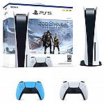PS5 Console God of War Ragnarok Bundle + Extra PS5 DualSense Controller $560 and more