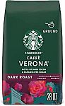 28-Oz Starbucks 100% Arabica Dark Roast Ground Coffee (Caffe Verona) $10.60