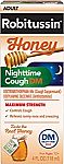 4 Oz Robitussin Maximum Strength Honey Nighttime Cough Medicine $4.40