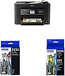 Epson Workforce Pro WF-3820 Wireless Color Inkjet Printer & T822 DURABrite Ultra Ink High Capacity Black Cartridge & T822 DURABrite Ultra Ink High Capacity Black&Standard Color Cartridge Combo Pack $191