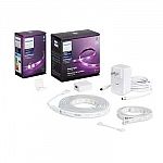 Philips Hue 9ft Bluetooth and Zigbee Light Strip Bundle $69