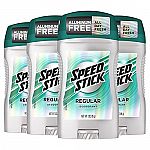 4-Count 3-Oz Speed Stick Men's Deodorant $5.30