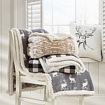 Eddie Bauer Sherpa Throw Blankets (50 x 60-in) from $13.85