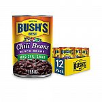 12-Pack 15.5-Oz Bush's Best Canned Chili Beans $11.70