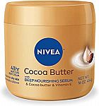 NIVEA Cocoa Butter Body Cream with Deep Nourishing Serum  16 Ounce Jar $6