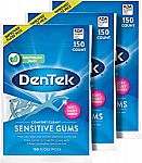 450-Ct DenTek Comfort Clean Sensitive Gums Floss Picks $7.25