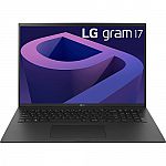 LG Gram 17" WQXGA Lightweight Laptop (i7-1260P 16GB 1TB SSD 2.98lbs) $999 & More