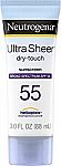 3-Oz Neutrogena Ultra Sheer Dry-Touch Sunscreen Lotion $6