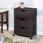 Honey-Can-Do Double Woven 3-Drawer Chest Storage Organizer $34