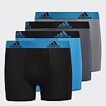 4-Pack adidas Big Boys' Originals Sport Performance Boxer Briefs $10.20