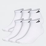 adidas Superlite Low-Cut Socks 6 Pairs $7.80