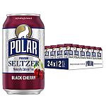 24-Pack 12oz Polar Seltzer Water (Black Cherry) $5.50