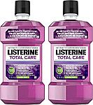 2-Pack Listerine Total Care Anticavity Fluoride 1-L Mouthwash $10