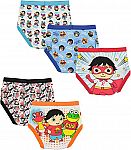 5-pk Ryan's World Boys' Underwear Multipacks $5.31