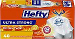 40-Count 13-Gallon Hefty Ultra Strong Tall Kitchen Trash Bags $6