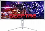 SCEPTRE-Nebula 34" UltraWide 1000R Curved QHD Gaming Monitor (C345B-QUN168W) $369.73