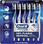 6-Count Oral-B CrossAction All In One Soft Toothbrushes $12