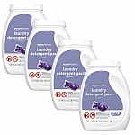 120-Ct Amazon Basics Laundry Detergent Pacs (various) 4 for $47.40