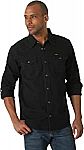 Wrangler Men's Iconic Denim Regular Fit Snap Shirt $10